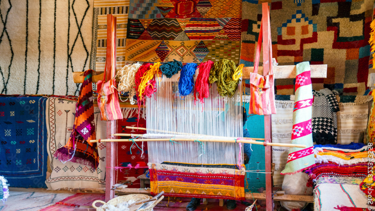 Tissage de tapis berbere